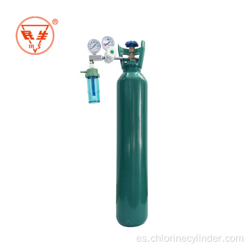 50l 10m3 oxygen cylinders with two gauge oxygen Regulators for  oxygen breathing